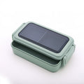 Lunchbox met twee lagen van kunststof, kleur groen