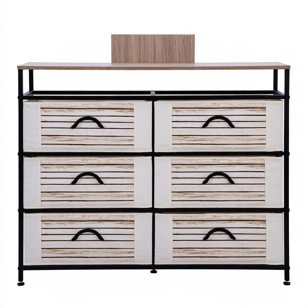 Ladekast met acht lades, kleur grijs